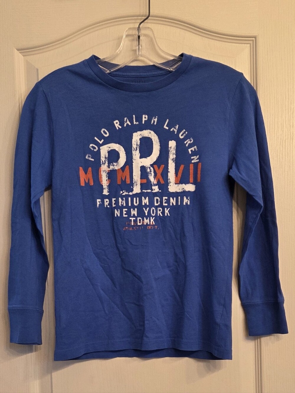 Polo by Ralph Lauren Royal Blue Long-Sleeve Graphic Tee Kids Size S